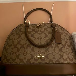 Coach Satchel light khaki chalk